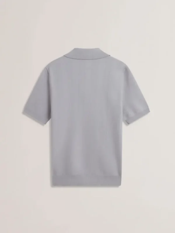 Fourd Short Sleeve Herringbone Zip Polo<Ted Baker Sale