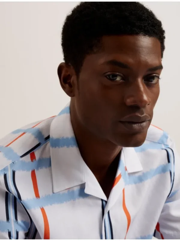 Gardon Check Print Relaxed Short Sleeve Shirt<Ted Baker Shop
