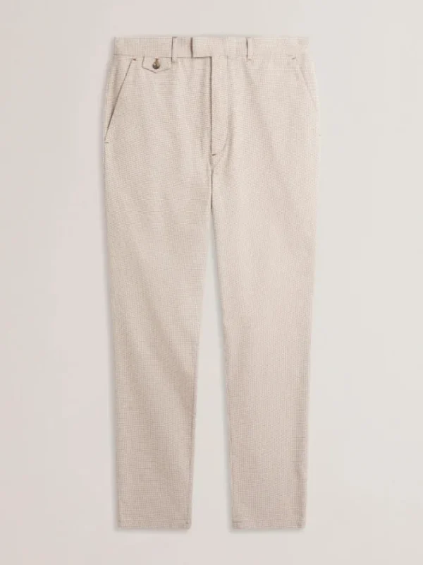 Handly Micro Houndstooth Slim Fit Trouser<Ted Baker Store