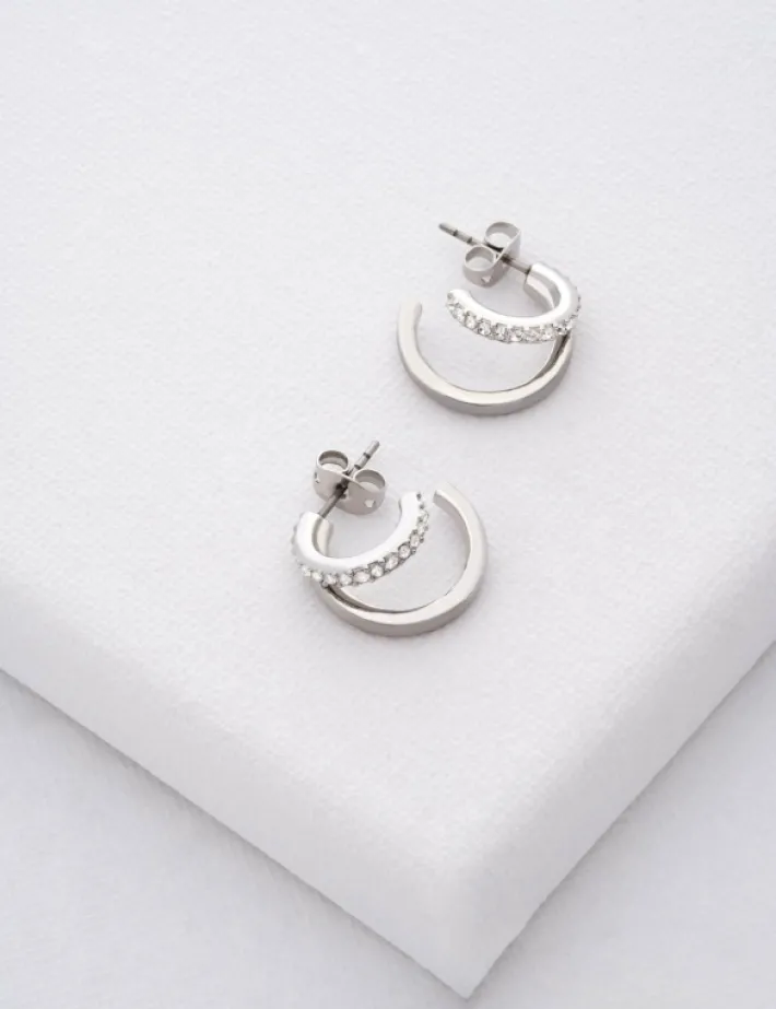 helias_crystal_double_hoo_0-1.webp Helias Crystal Double Hoop Earrings<Ted Baker Shop