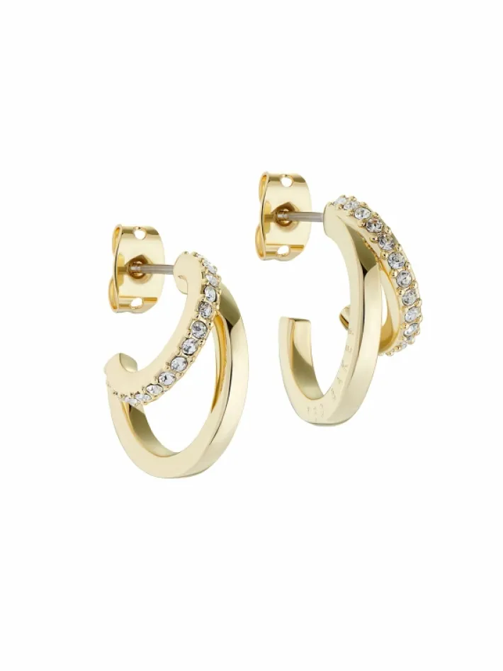 helias_crystal_double_hoo_2.webp Helias Crystal Double Hoop Earrings<Ted Baker Store