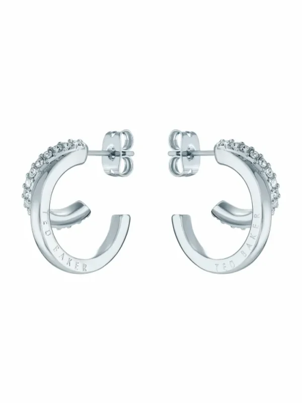 Helias Crystal Double Hoop Earrings<Ted Baker Shop