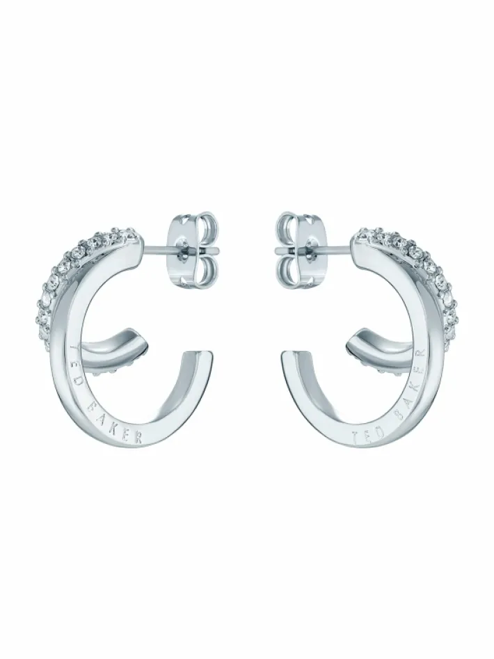 helias_crystal_double_hoo_3.webp Helias Crystal Double Hoop Earrings<Ted Baker Shop