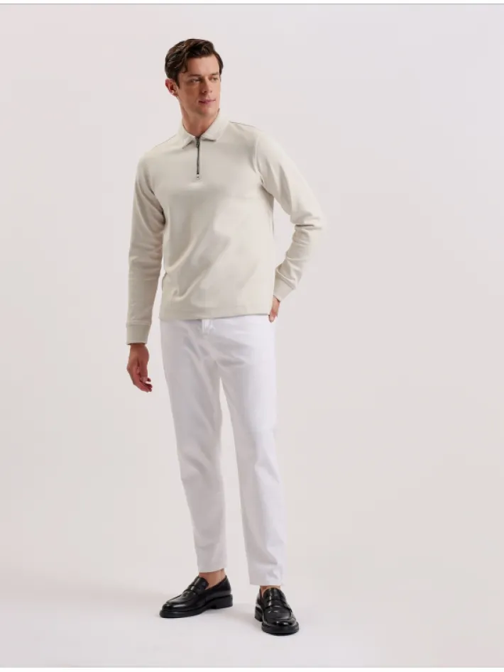 ingmar_long_sleeve_cotton_1.webp Ingmar Long Sleeve Cotton Blend Zip Polo Shirt<Ted Baker Hot