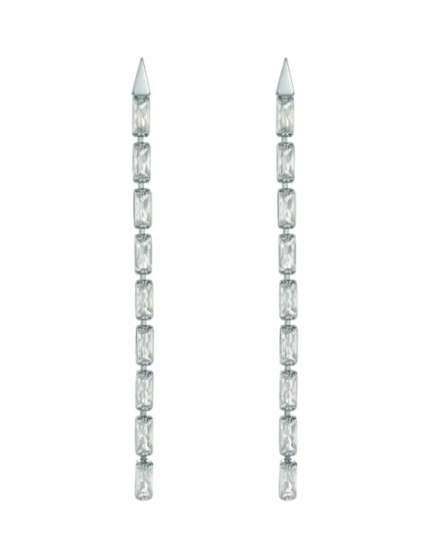 Isalie Baguette Crystal Long Drop Earrings<Ted Baker Cheap