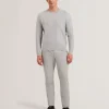 Jamals Long Sleeve Herringbone Stitch Crew Neck Sweater<Ted Baker New