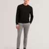 Jamals Long Sleeve Herringbone Stitch Crew Neck Sweater<Ted Baker Clearance