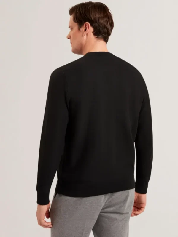 Jamals Long Sleeve Herringbone Stitch Crew Neck Sweater<Ted Baker Clearance