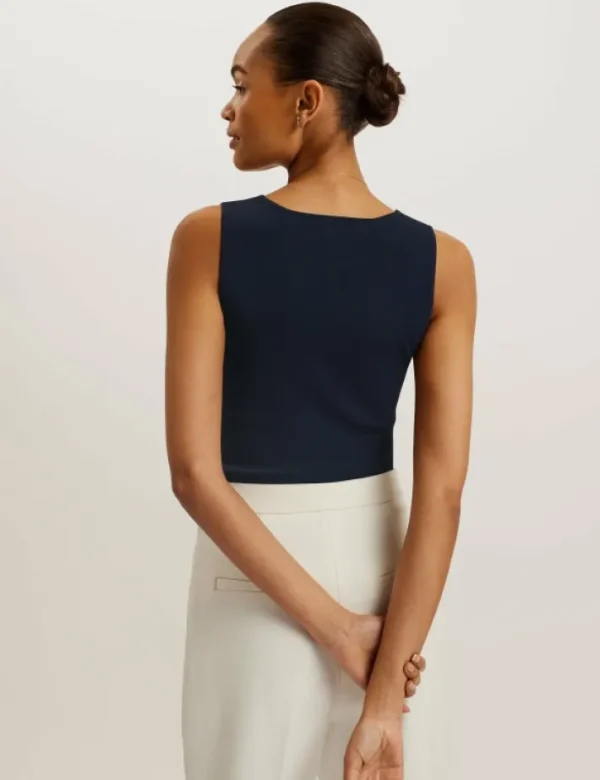 Josiiy V-Neck Slim Fit Sleeveless Knit Top<Ted Baker New