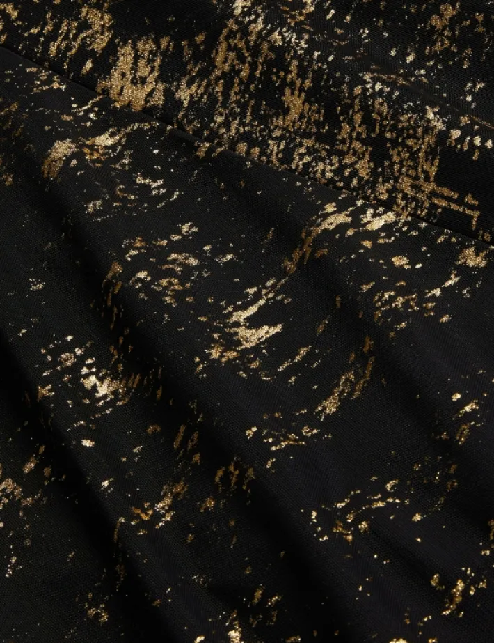 junhaa_foil_print_long_sl_4.webp Junhaa Foil Print Long Sleeve Mesh Midi Dress<Ted Baker Sale