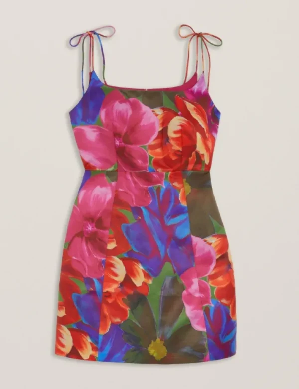 Jyneen Printed Fitted Bodice Mini Dress<Ted Baker Cheap