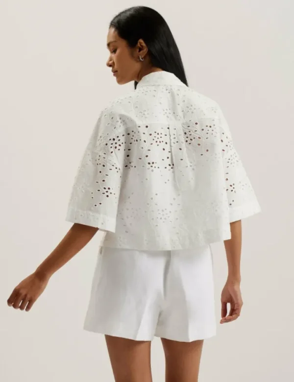 Kilkis Broderie Cropped Shirt<Ted Baker Store