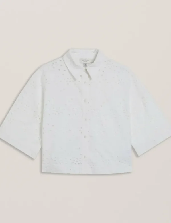 Kilkis Broderie Cropped Shirt<Ted Baker Store