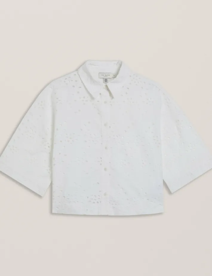 kilkis_broderie_cropped_s_6.webp Kilkis Broderie Cropped Shirt<Ted Baker Store
