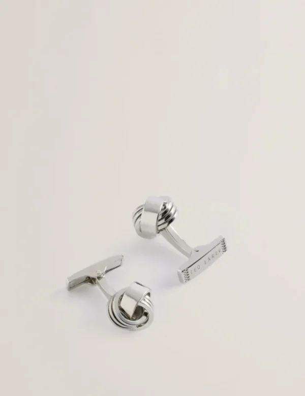 Knoted Knotted Shiny Metal Cufflinks<Ted Baker Flash Sale