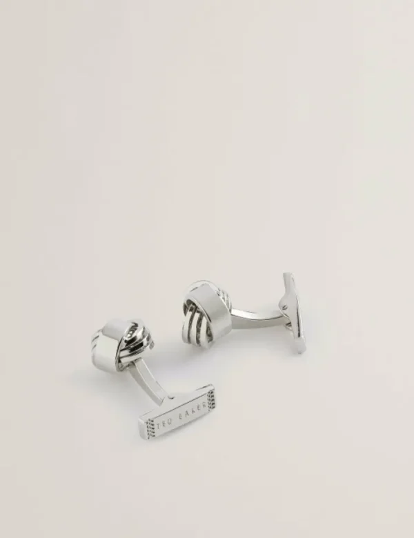 Knoted Knotted Shiny Metal Cufflinks<Ted Baker Flash Sale