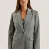 Koa Oversized Herringbone Single Breasted Blazer<Ted Baker Discount