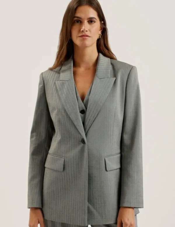 Koa Oversized Herringbone Single Breasted Blazer<Ted Baker Discount