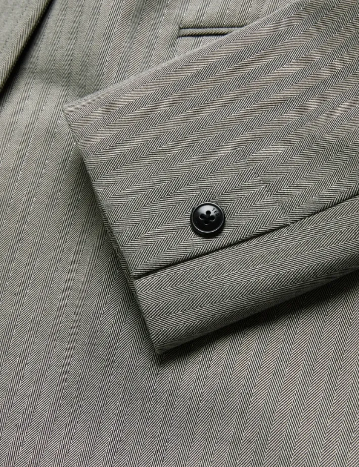 koa_oversized_herringbone_5.webp Koa Oversized Herringbone Single Breasted Blazer<Ted Baker Discount