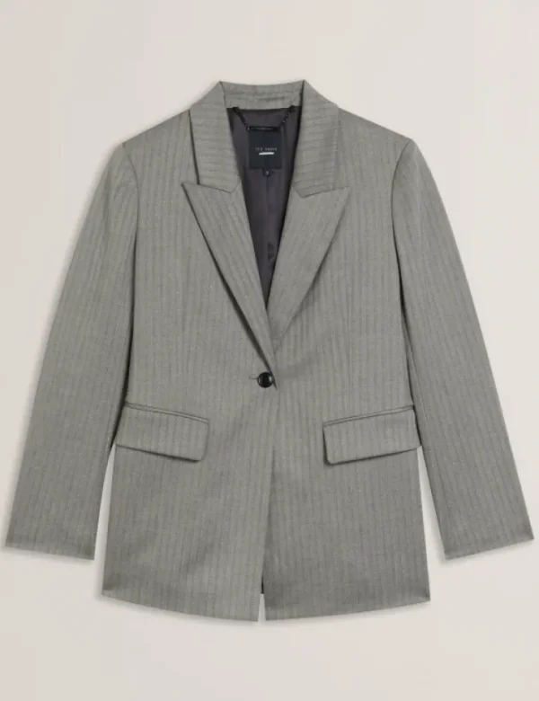 Koa Oversized Herringbone Single Breasted Blazer<Ted Baker Discount