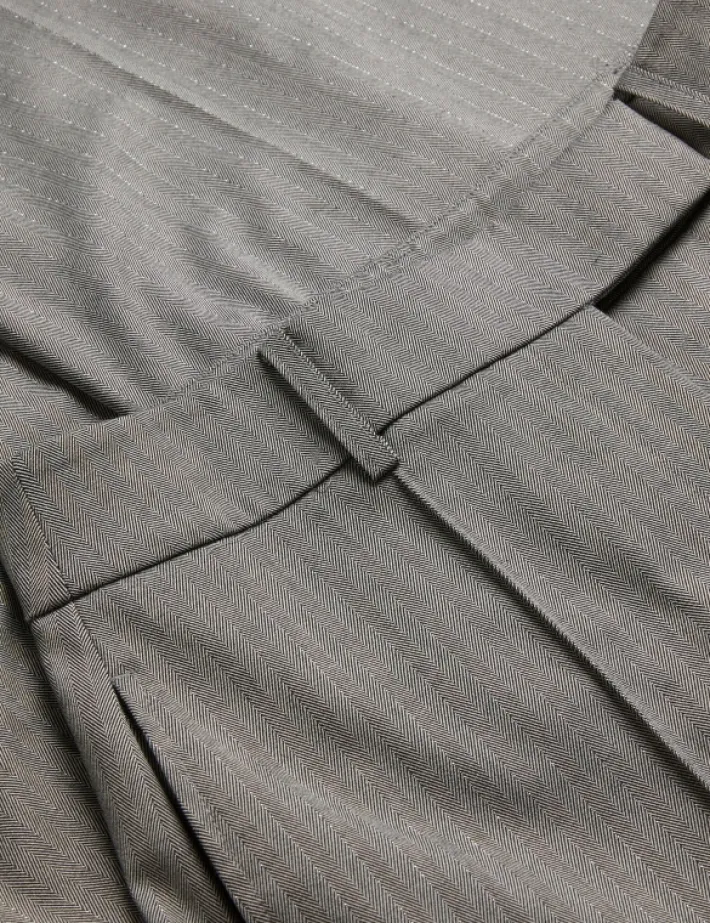 koat_herringbone_wide_leg_2.webp Koat Herringbone Wide Leg Tailored Trousers<Ted Baker Sale