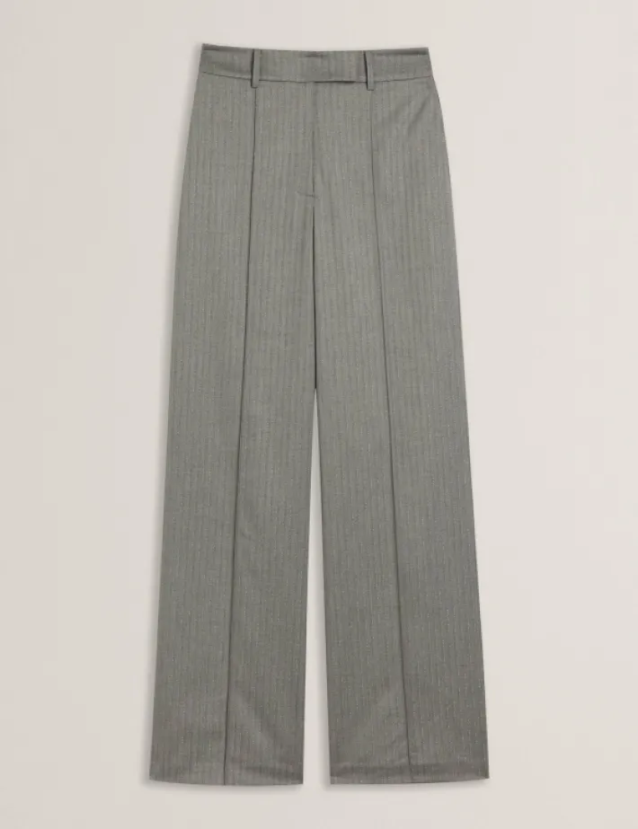 koat_herringbone_wide_leg_5.webp Koat Herringbone Wide Leg Tailored Trousers<Ted Baker Sale