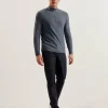 Kurnle T Knit Half Zip Funnel Neck Jumper<Ted Baker Flash Sale