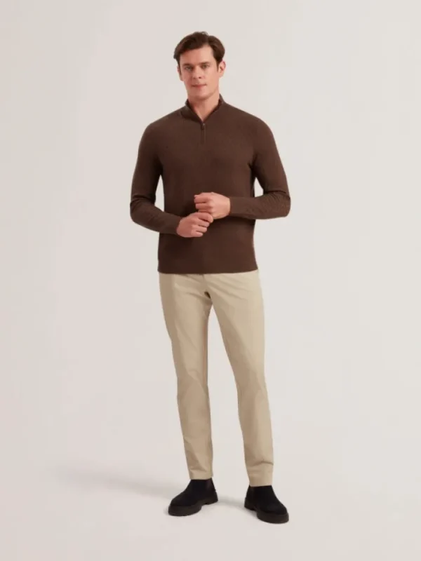 Kurnle T Knit Half Zip Funnel Neck Jumper<Ted Baker Discount