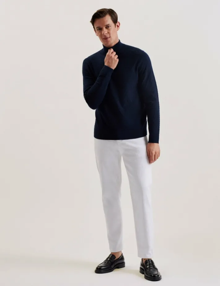 kurnle_t_knit_half_zip_fu_1.webp Kurnle T Knit Half Zip Funnel Neck Jumper<Ted Baker Clearance
