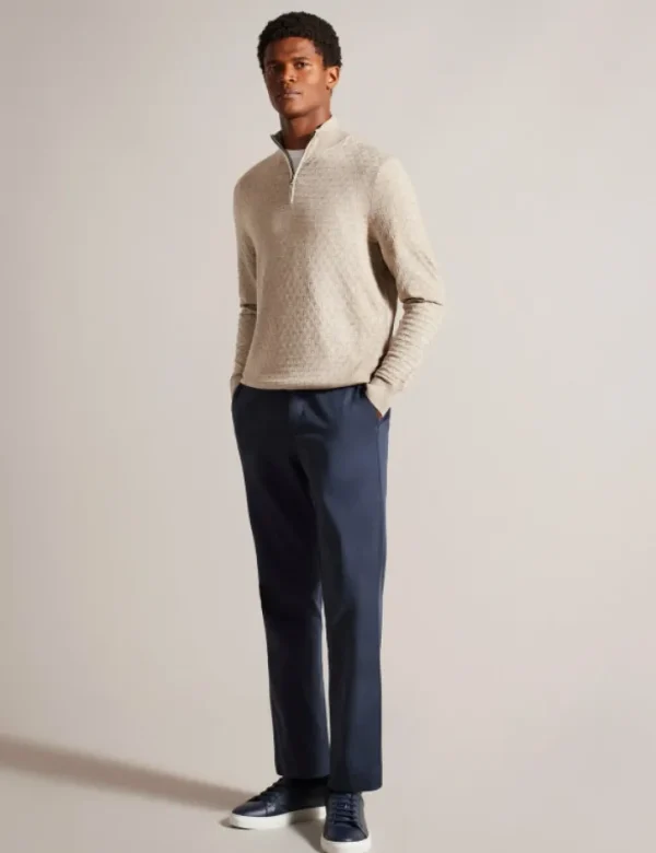 Kurnle T Knit Half Zip Funnel Neck Jumper<Ted Baker Cheap