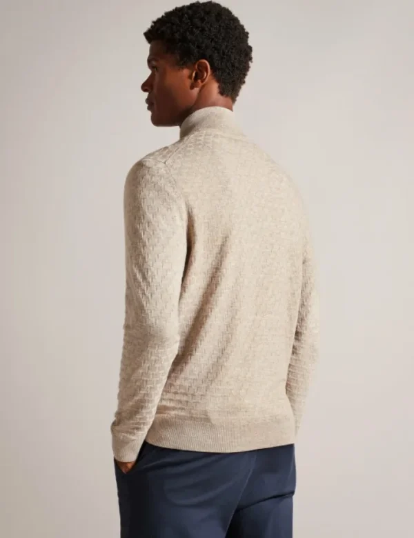 Kurnle T Knit Half Zip Funnel Neck Jumper<Ted Baker Cheap