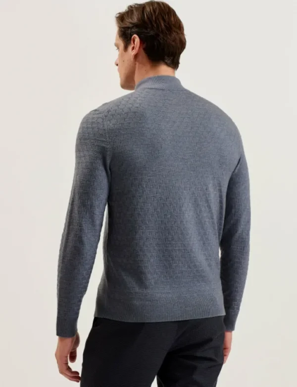 Kurnle T Knit Half Zip Funnel Neck Jumper<Ted Baker Flash Sale