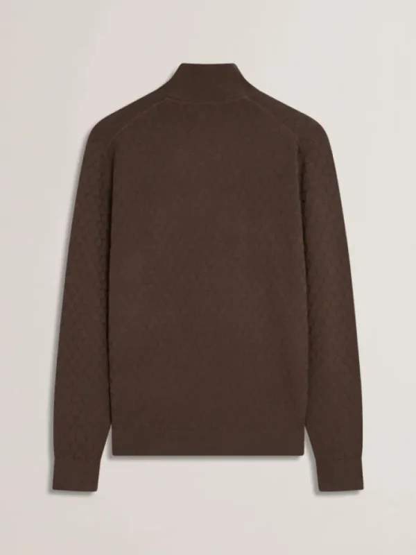 Kurnle T Knit Half Zip Funnel Neck Jumper<Ted Baker Discount
