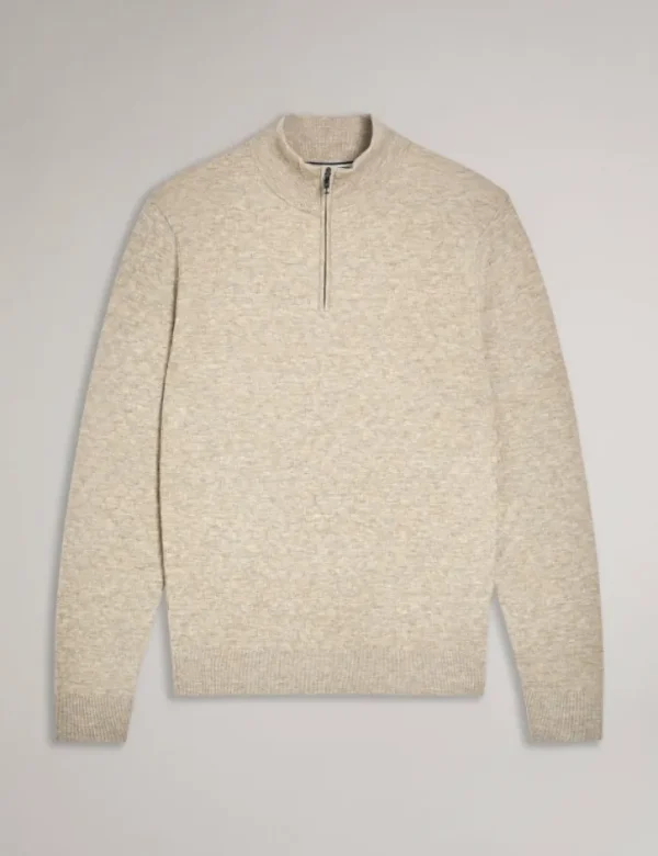 Kurnle T Knit Half Zip Funnel Neck Jumper<Ted Baker Cheap