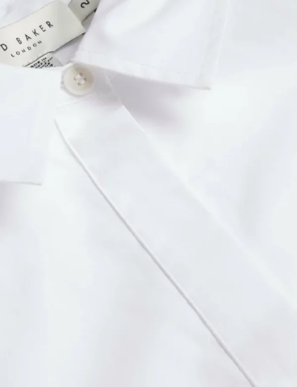 Lechosa Bib Front Sheer Long Sleeve Blouse<Ted Baker Cheap