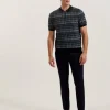 Levers Ombre Jacquard Zip Neck Polo Shirt<Ted Baker Discount