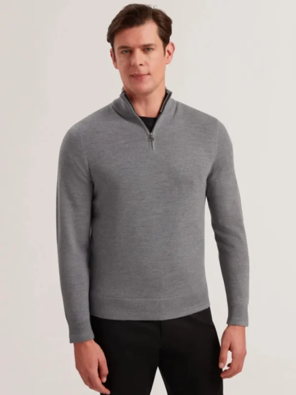 Limehas Long Sleeve Merino Core Quarter Zip<Ted Baker Hot