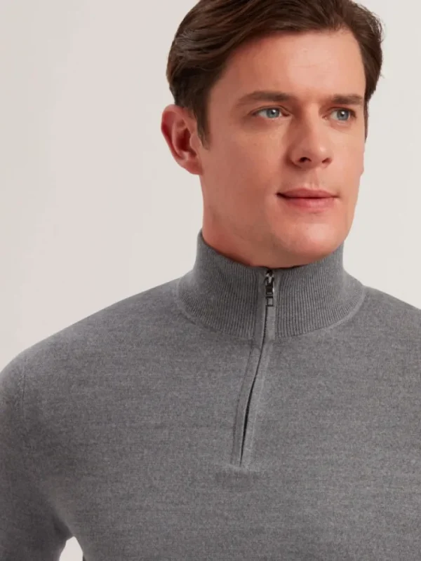 Limehas Long Sleeve Merino Core Quarter Zip<Ted Baker Hot