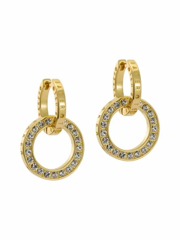 Lina Double Link Crystal Drop Earrings<Ted Baker Shop