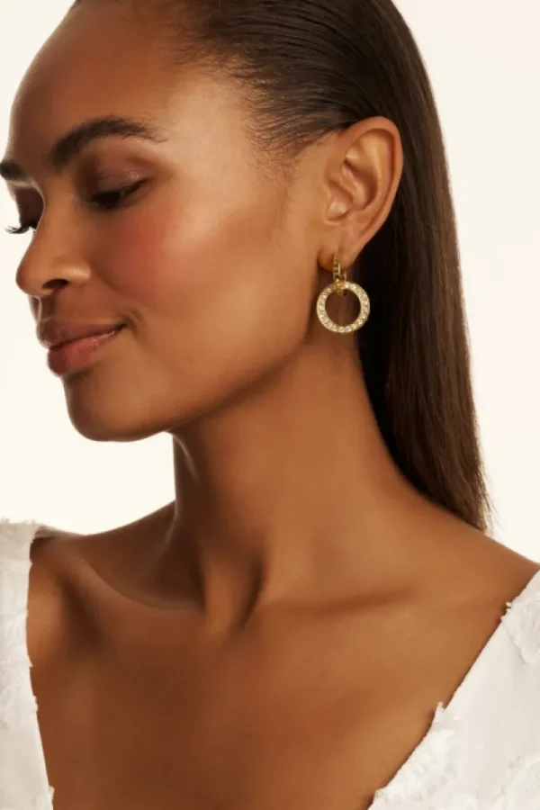 Lina Double Link Crystal Drop Earrings<Ted Baker Shop