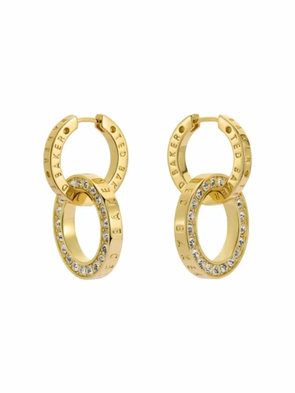 Lina Double Link Crystal Drop Earrings<Ted Baker Shop