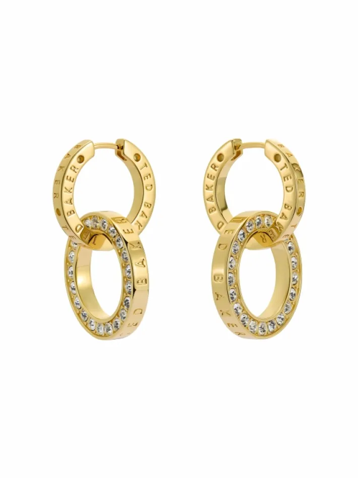 lina_double_link_crystal__2.webp Lina Double Link Crystal Drop Earrings<Ted Baker Shop
