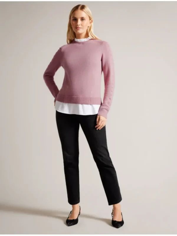 Lissiah Bobble Detail Shirt Hem Knitted Jumper<Ted Baker Cheap
