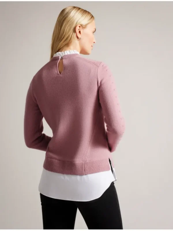 Lissiah Bobble Detail Shirt Hem Knitted Jumper<Ted Baker Cheap