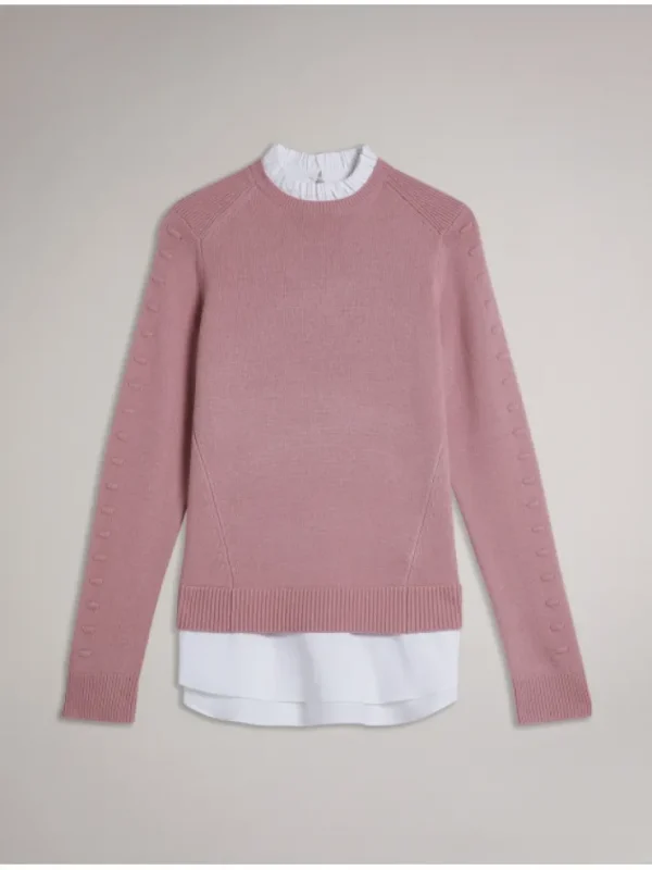 Lissiah Bobble Detail Shirt Hem Knitted Jumper<Ted Baker Cheap