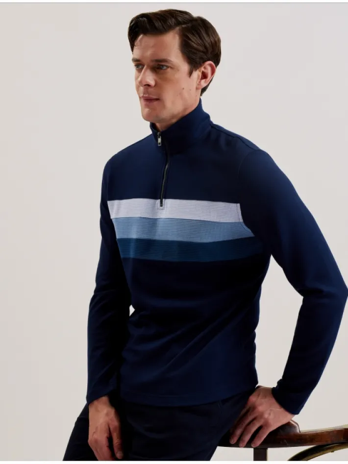longman_ombre_stripe_half_0.webp Longman Ombre Stripe Half-Zip Sweatshirt<Ted Baker Fashion