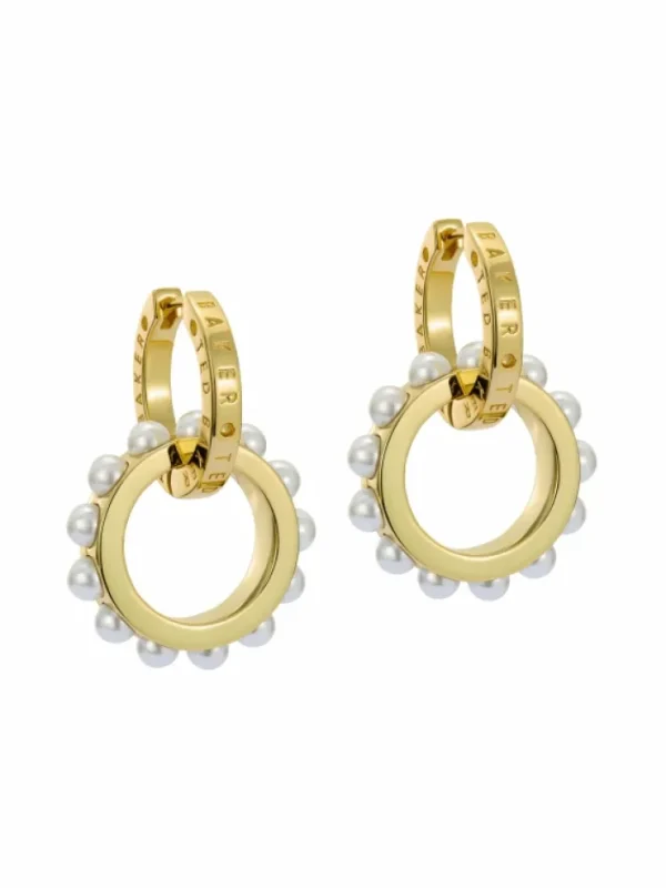 Lorrie Double Logo Link Drop Earrings<Ted Baker New
