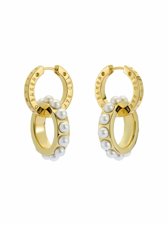 lorrie_double_logo_link_d_2.webp Lorrie Double Logo Link Drop Earrings<Ted Baker New
