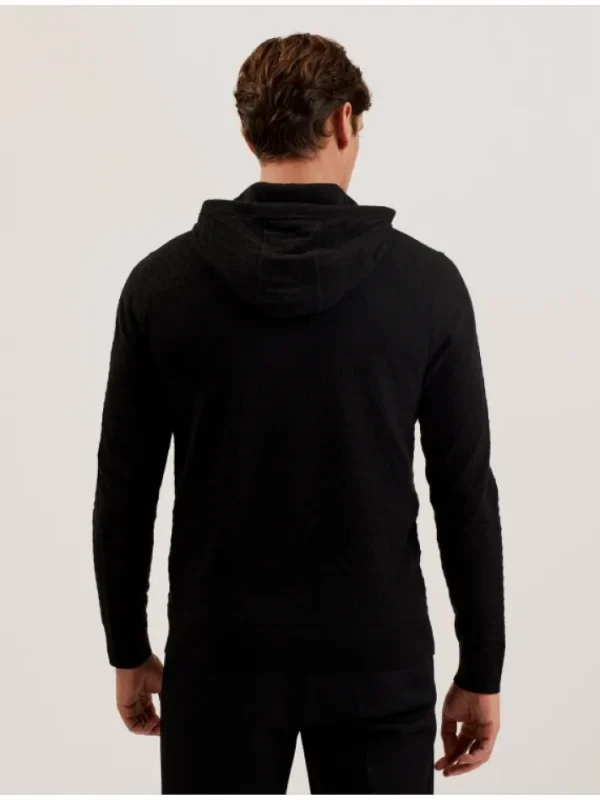 Loular Textured T Knit Wool Blend Hoodie<Ted Baker Fashion