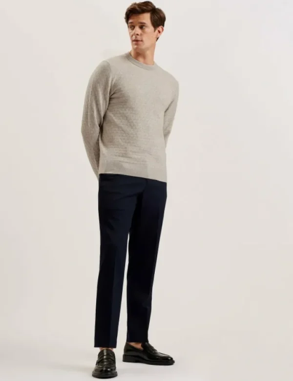 Loung Textured T Knit Crew Neck Jumper<Ted Baker Cheap